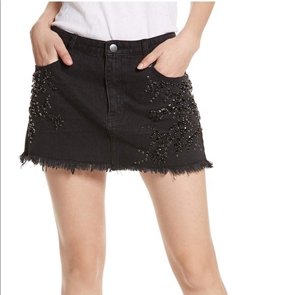 Free People Rhinestone Skirt✨ - Picture 5 of 6